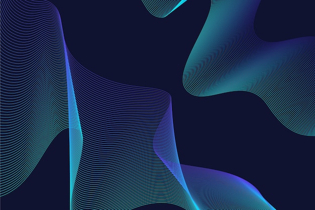 Free vector dark wavy for wallpaper style