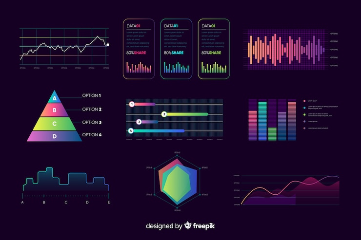 Free Vector dashboard element collection