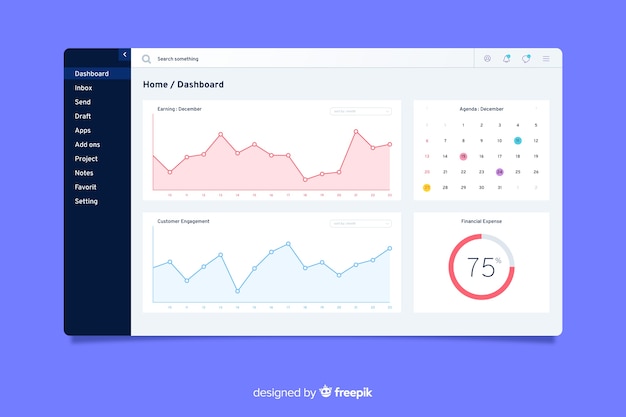 Dashboard user panel template