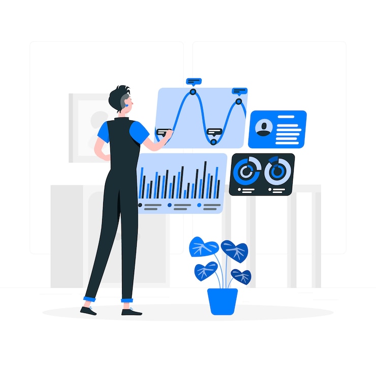 Data analysis concept illustration