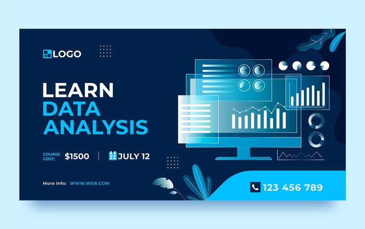 Free Vector data analysis template design