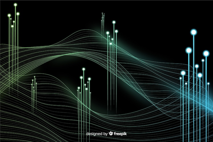 Free Vector data concept technology background