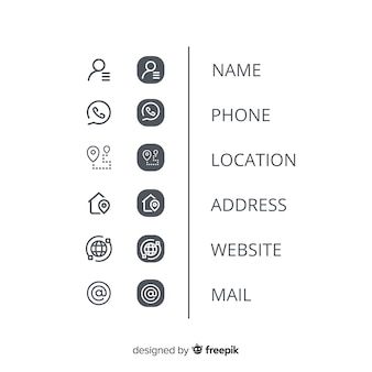 Data information for business card