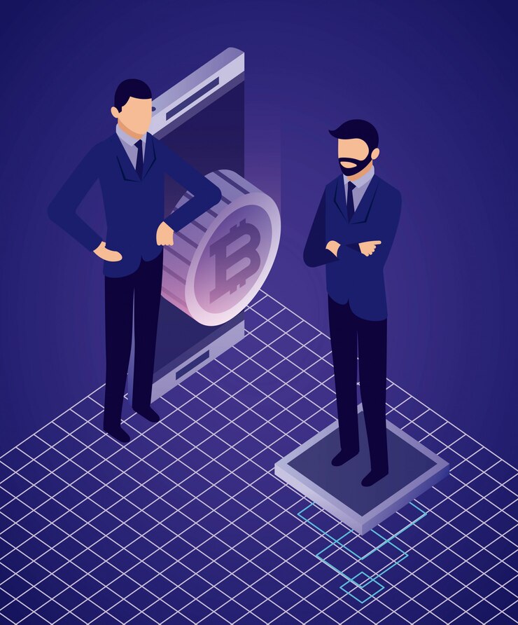 Free Vector data network businessman