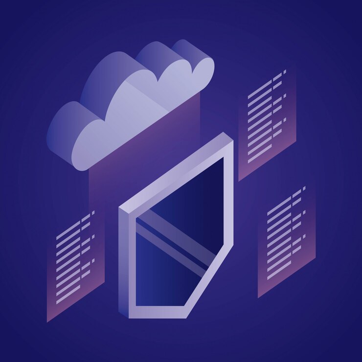 Free Vector data network illustration