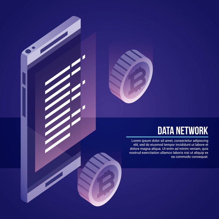 Free Vector data network illustration