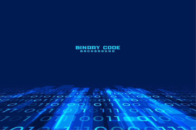 Free vector data stream digital binary code background