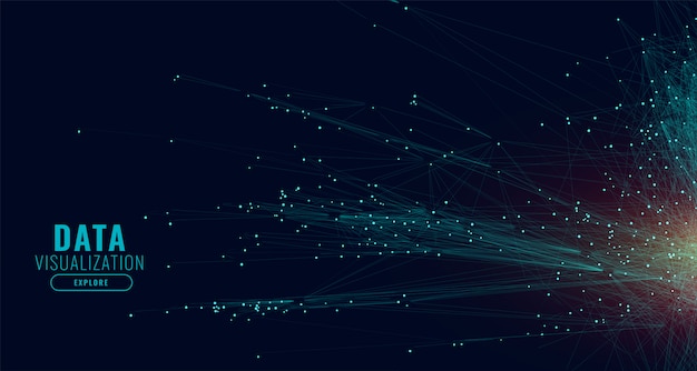 Data technology network lines background