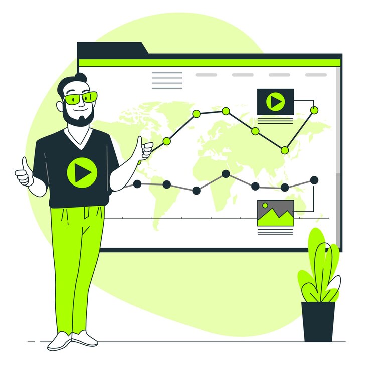Free Vector data trends concept illustration