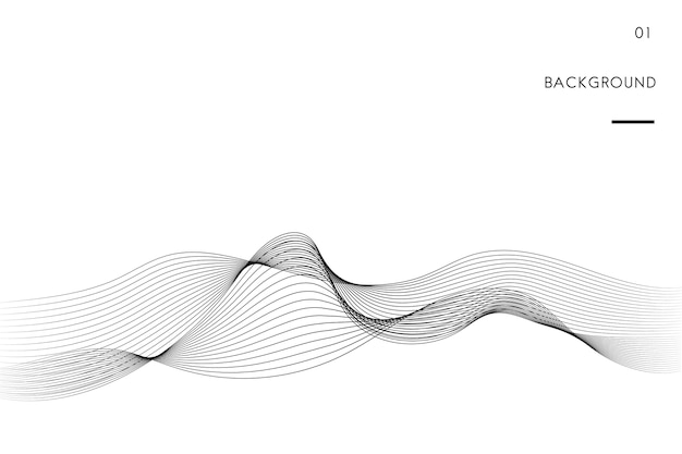 Data visualization dynamic wave pattern vector