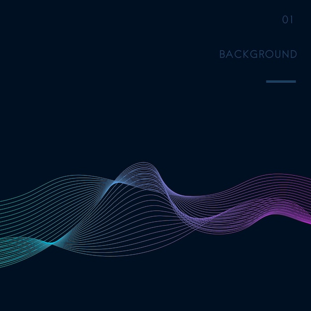 Data visualization dynamic wave pattern vector