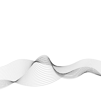 Data visualization dynamic wave pattern vector