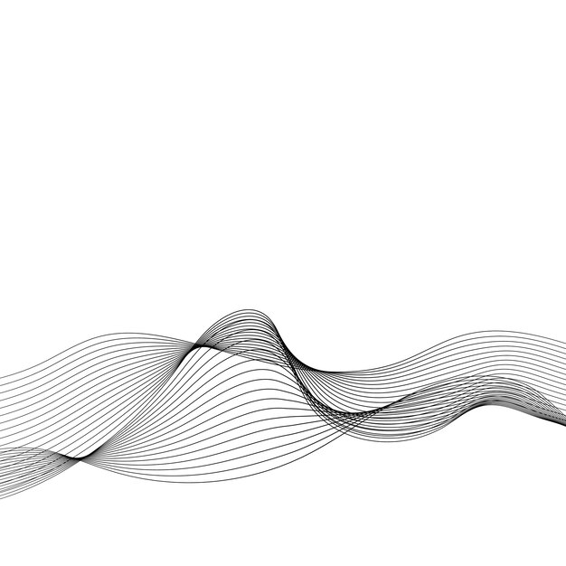 Data visualization dynamic wave pattern vector