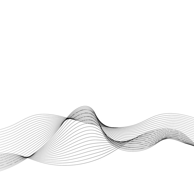 Data visualization dynamic wave pattern vector