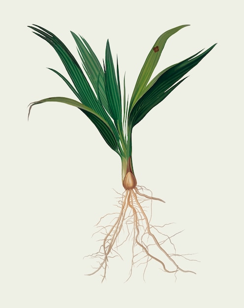 Date Palm Tree from Pomona Italiana illustration