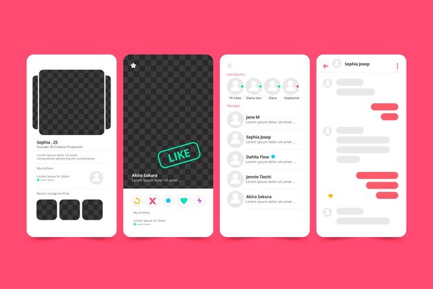데이트 앱 채팅 인터페이스