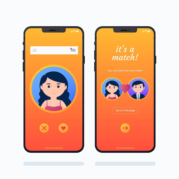 Dating app interface