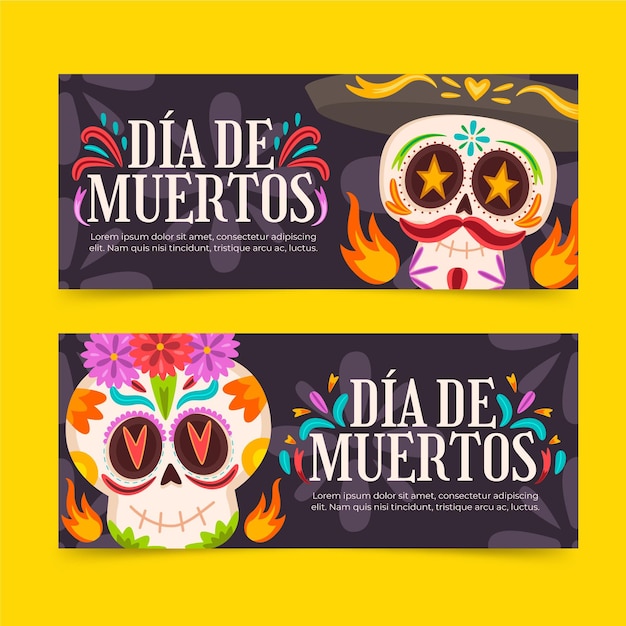 Day of the dead banner theme