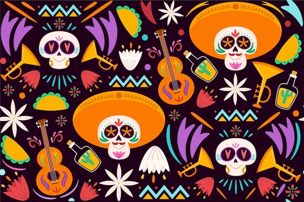 Day of the dead pattern