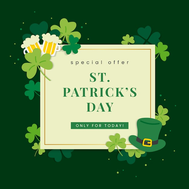 Free vector deal for st patricks day