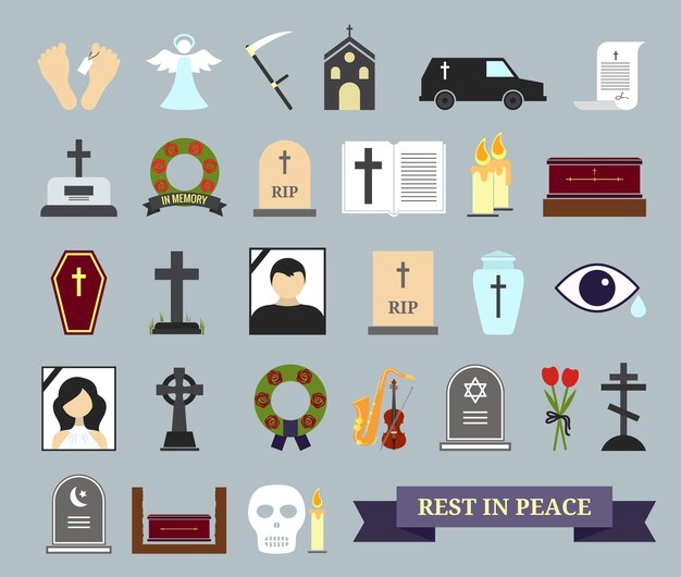 Death Funeral Grave Gravestone Graveyard Rip Svg Png Icon Free