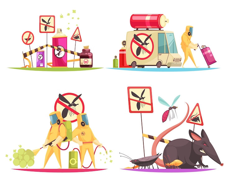 Free Vector decontamination flat design concept