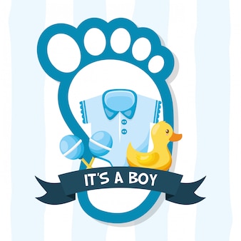 Free Vector Decoration For Baby Shower Card Free Vector Decoration For Baby Shower Card