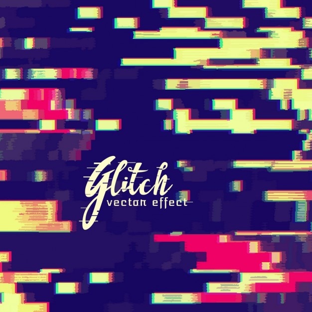 Free vector decorative abstract background, glitch effect