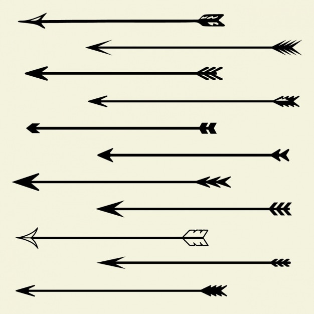 Бесплатное векторное изображение Коллекция декоративные стрелки