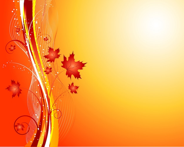 Decorative autumnal background