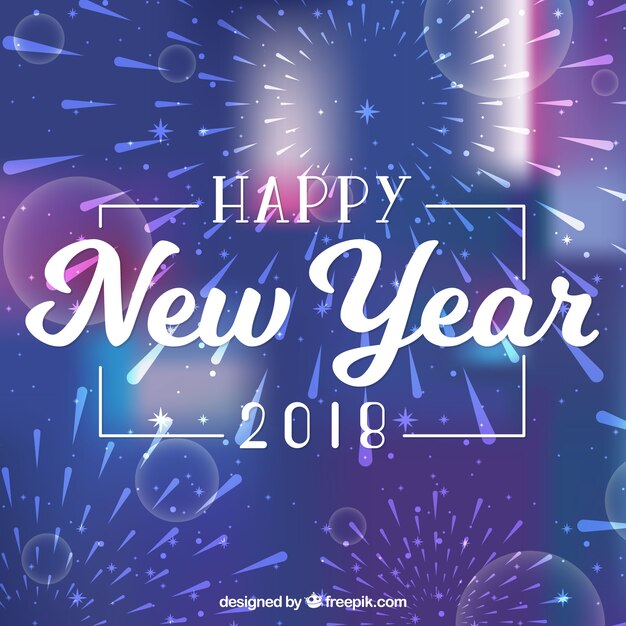 Decorative background of new year