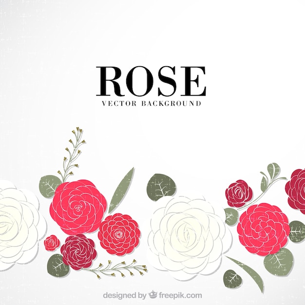 Decorative background of roses