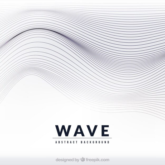 Decorative background with abstract waves