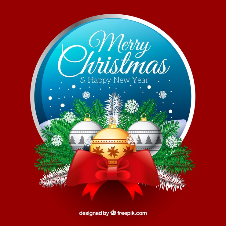 मुफ़्त वेक्टर decorative background with christmas balls
