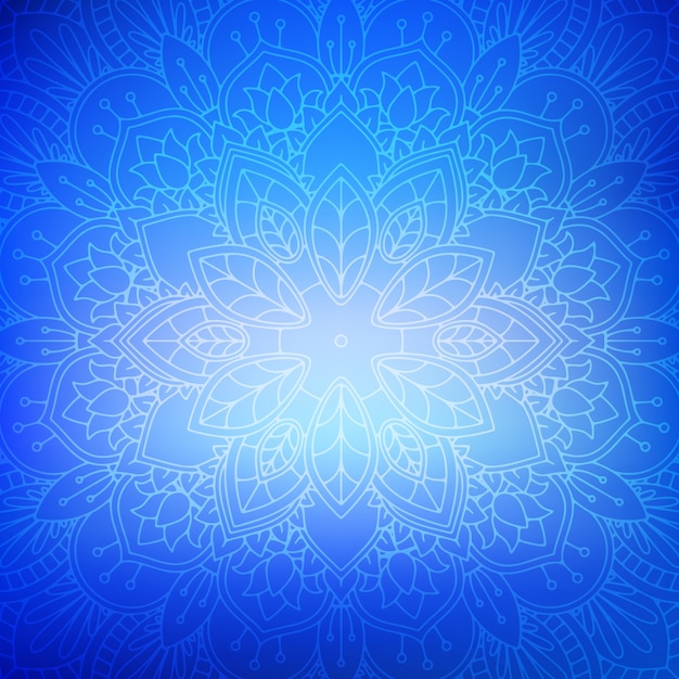 Free vector decorative background with elegant mandala design