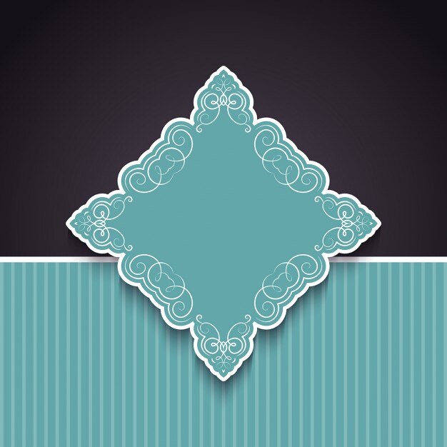मुफ़्त वेक्टर decorative background with ornamental badge