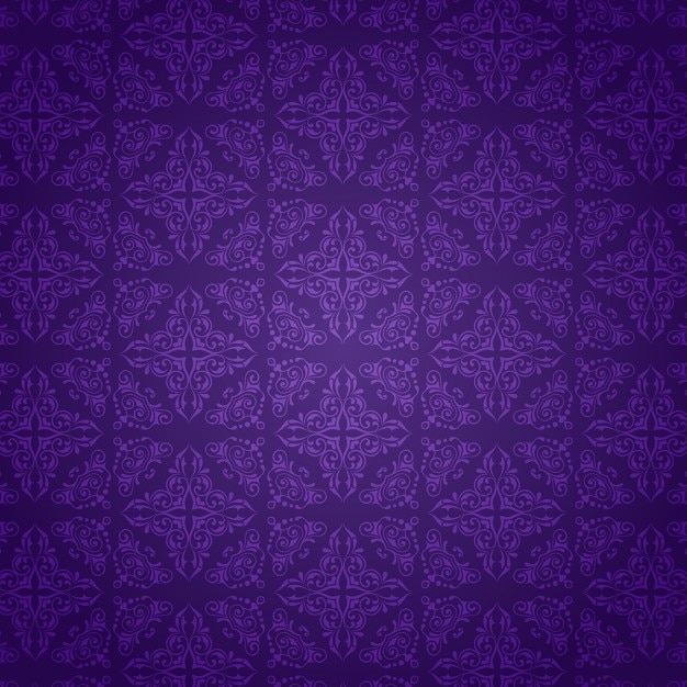 Decorative background with a purple damask pattern