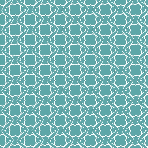 Free vector decorative background with a teal and white pattern