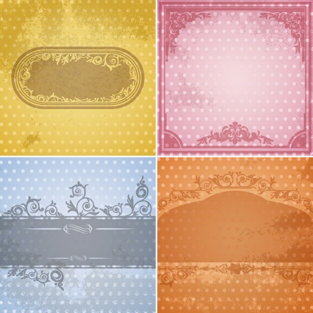 मुफ़्त वेक्टर decorative backgrounds collecion