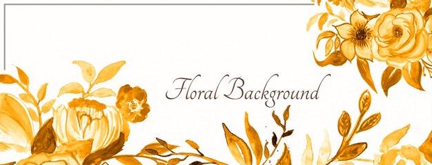 Decorative beautiful floral banner design