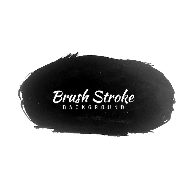 Free vector decorative black brush stroke watercolor modern design design