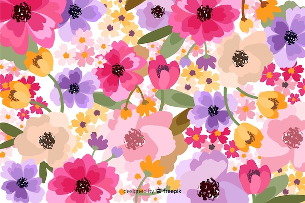 Decorative blossom floral background