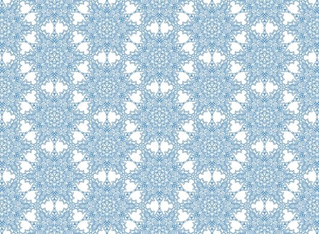 Decorative blue floral pattern background
