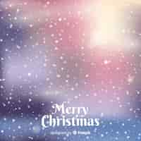 Free vector decorative blurred christmas background