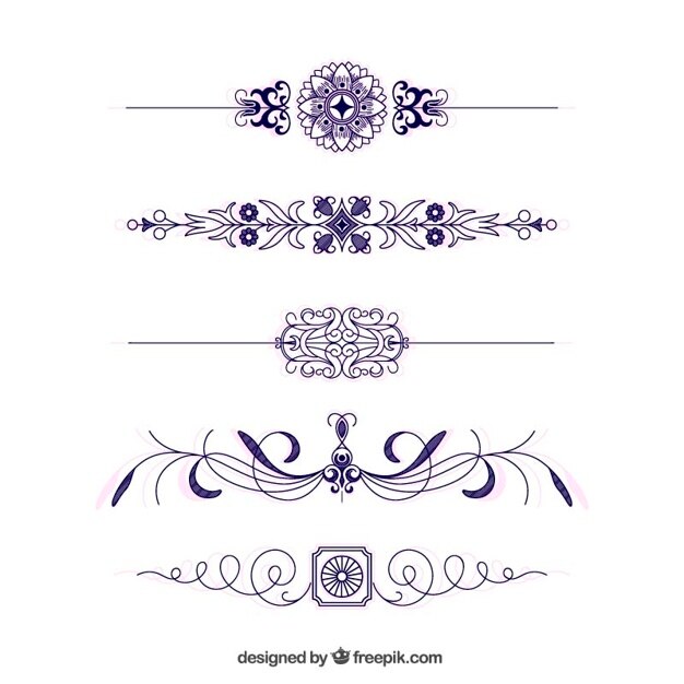 Free Vector decorative borders with leaves
