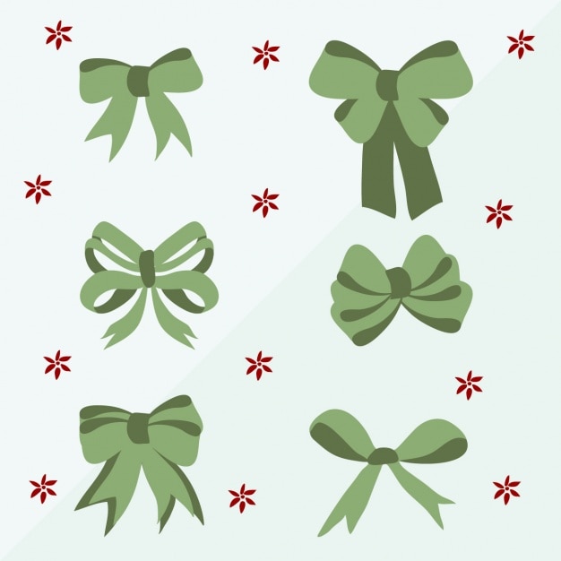Free vector decorative bows collection