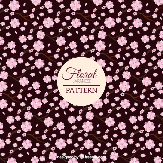 Free vector decorative cherry blossom pattern