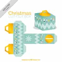 Free vector decorative christmas box