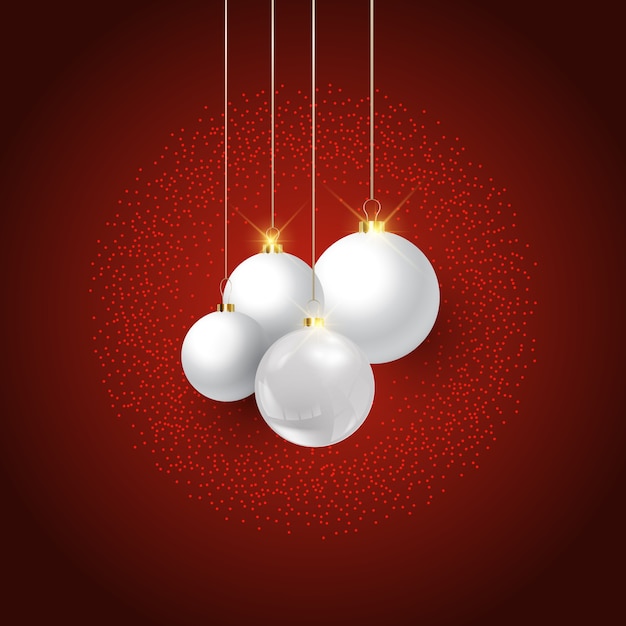 Decorative Christmas hanging baubles