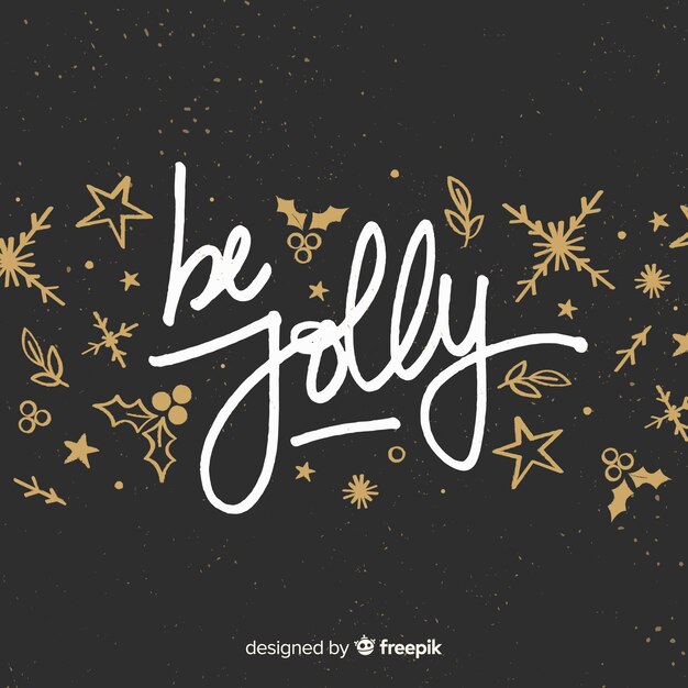 Decorative christmas lettering background